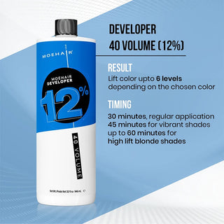Moehair 12%, 40 Volume Hair Color Developer Moehair USA Inc.