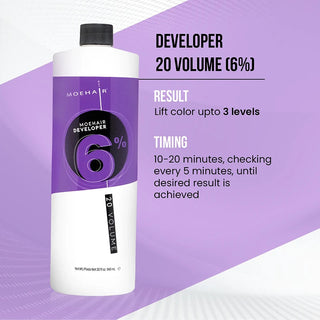 Moehair 6%, 20 Volume Hair Color Developer Moehair USA