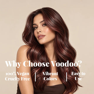 VOODOO Cherry Mocha Hair Color Kit + FREE 12 Oz Color Alive Shampoo, Conditioner & Pro Coloring Kit Moehair USA Inc.