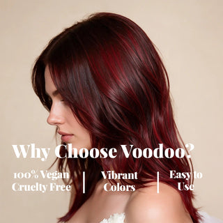 VOODOO Cherry Cola Hair Color Kit + FREE 12 Oz Color Alive Shampoo, Conditioner & Pro Coloring Kit Moehair USA Inc.
