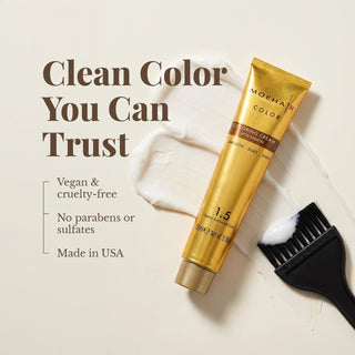 Moehair Permanent Hair Color Kit with Developer, 2 Color Tubes & Aftercare Moehair USA Inc.