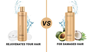 Moehair protein shampoo vs. clarifying shampoo