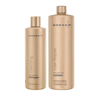 Hair Repair System and Clarifying Shampoo Combo Moehair USA