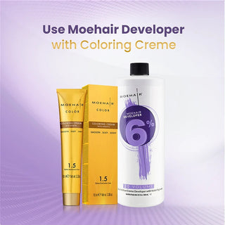 Moehair 6%, 20 Volume Anti-Yellow Hair Color Developer Moehair USA