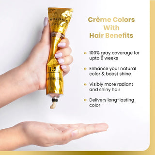 3.38 Oz - 9G - Golden Blonde hair Color - Permanent | Paraben & Cruelty Free | hair color benefits