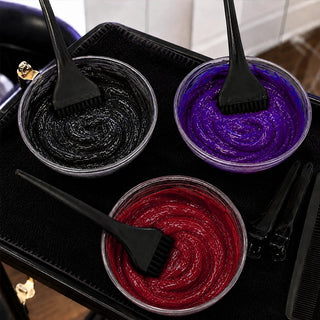 VOODOO Goth Hair Color Kit + FREE 12 Oz Color Alive Shampoo, Conditioner & Pro Coloring Kit Moehair USA Inc.