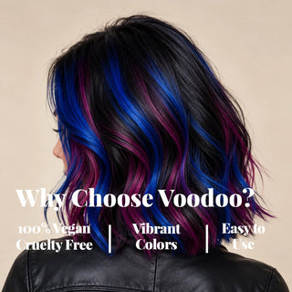 VOODOO Goth Hair Color Kit + FREE 12 Oz Color Alive Shampoo, Conditioner & Pro Coloring Kit Moehair USA Inc.