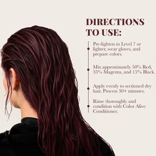 VOODOO Cherry Mocha Hair Color Kit + FREE 12 Oz Color Alive Shampoo, Conditioner & Pro Coloring Kit Moehair USA Inc.