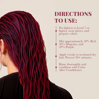 VOODOO Cherry Cola Hair Color Kit +  FREE 12 Oz Color Alive Shampoo, Conditioner & Pro Coloring Kit Moehair USA Inc.