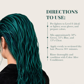 VOODOO Jade Teal Hair Color Kit Moehair USA Inc.