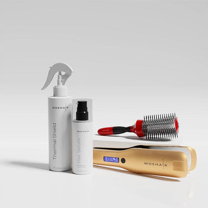 Pack of - Hair Straightener, Thermal Shield, Hair Serum & Hair