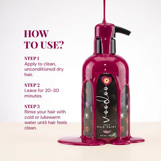 Vegan - Semi Permanent Hair Dye -Magenta Hair Color Moehair USA