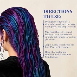 VOODOO ARCANE Hair Color Kit + + FREE 12 Oz Color Alive Shampoo, Conditioner & Pro Coloring Kit Moehair USA Inc.