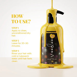 Vegan - Semi Permanent Hair Dye - Yellow Hair Color Moehair USA
