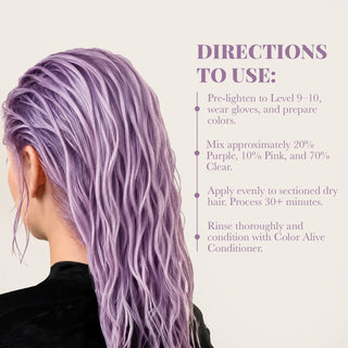 VOODOO Lavender Milk Hair Color Kit + FREE 12 Oz Color Alive Shampoo, Conditioner & Pro Coloring Kit Moehair USA Inc.