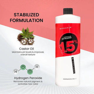 Moehair 1.5%, 5 Volume Hair Color Developer Moehair USA