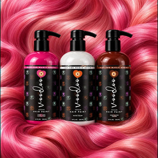 VOODOO Pink Pomelo Hair Color Kit + FREE 12 Oz Color Alive Shampoo, Conditioner & Pro Coloring Kit Moehair USA Inc.
