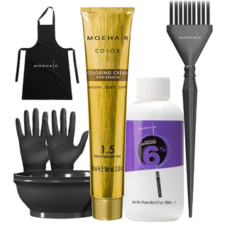 Moehair Hair Coloring Kit (6NN Hair Coloring cream)
