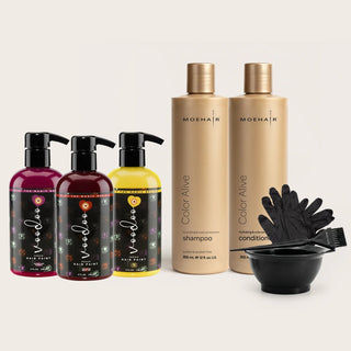 VOODOO Electric Fruit Punch Hair Color Kit + FREE 12 Oz Color Alive Shampoo, Conditioner & Pro Coloring Kit Moehair USA Inc.