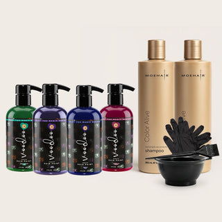 VOODOO ARCANE Hair Color Kit + + FREE 12 Oz Color Alive Shampoo, Conditioner & Pro Coloring Kit Moehair USA Inc.