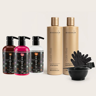 VOODOO Pink Pomelo Hair Color Kit + FREE 12 Oz Color Alive Shampoo, Conditioner & Pro Coloring Kit Moehair USA Inc.