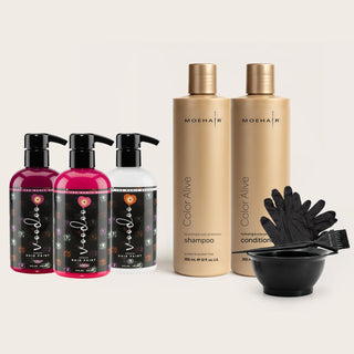 VOODOO Dragon Fruit Pink Hair Color Kit + FREE 12 Oz Color Alive Shampoo, Conditioner & Pro Coloring Kit Moehair USA Inc.