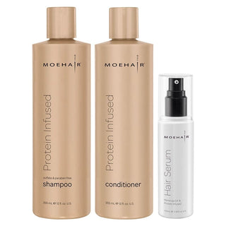 Pack of Protein Infused Shampoo & Conditioner with Hair Serum