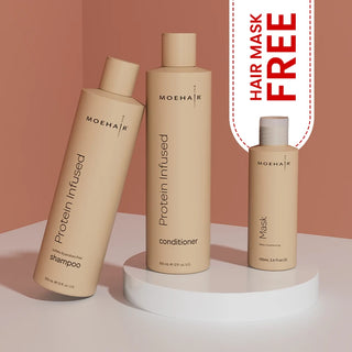 Combo of Protein Infused Shampoo & Conditioner with Free Hair Mask