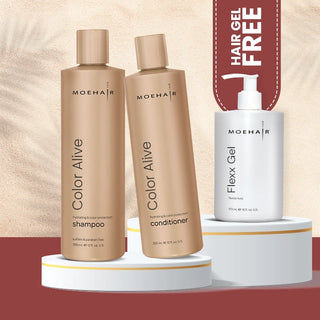 Combo of Color Alive shampoo & Conditioner with free hair gel