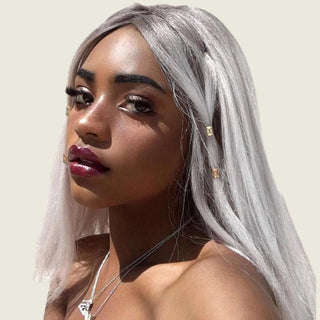 Silver Hair Color Moehair USA