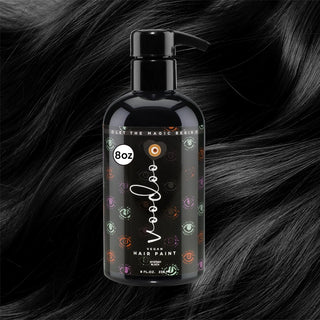 8 Oz - Black Hair Dye - Semi Permanent | Vegan & Cruelty Free