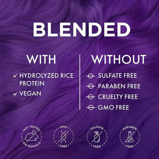 8 Oz - Purple Hair Dye - Vegan - Sulfate & Paraben Free | Semi Permanent hair Color | Moehair