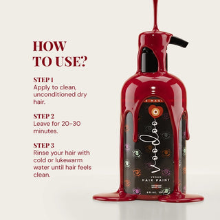 Vegan - Semi Permanent Hair Dye - Red Hair Color Moehair USA