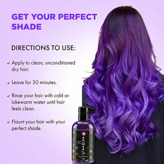 8 Oz - Purple Hair Dye - Vegan -  How to use | Semi Permanent hair Color | Moehair