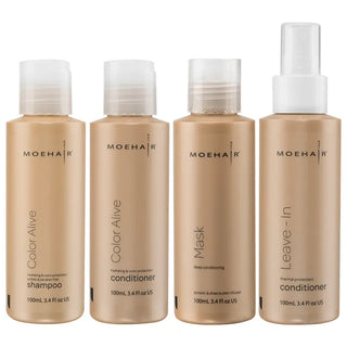 Travel Kit - 3.4 Oz Color Safe Shampoo, Conditioner, and Hair Mask