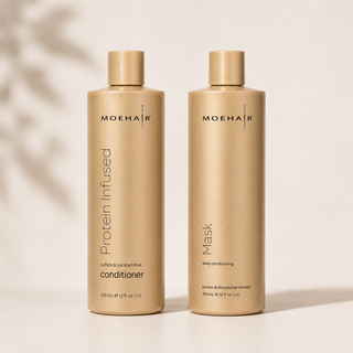 Protein Infused Shampoo + Hair Mask 12oz Moehair USA