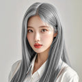 P Mix Silver Hair Color