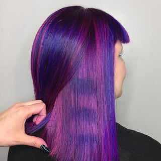 Purple Hair color testimonial 