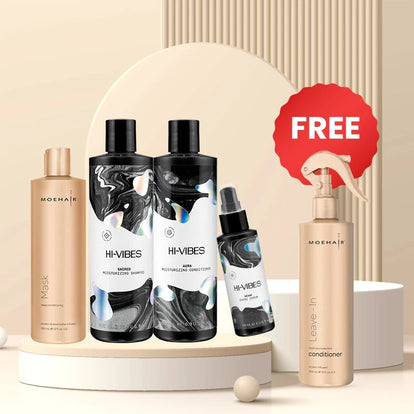 Pack of - Vegan - Shampoo, Conditioner, Serum with Hair Mask